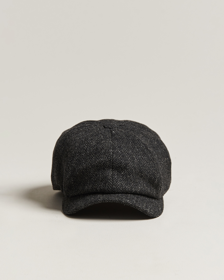 Herr | Hattar & kepsar | Wigéns | Newsboy Classic Shetland Wool Dark Grey
