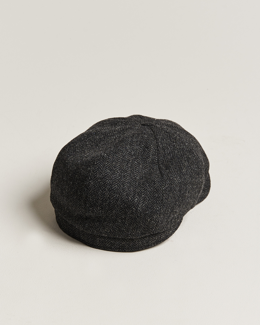Herr | Hattar & kepsar | Wigéns | Newsboy Classic Shetland Wool Dark Grey