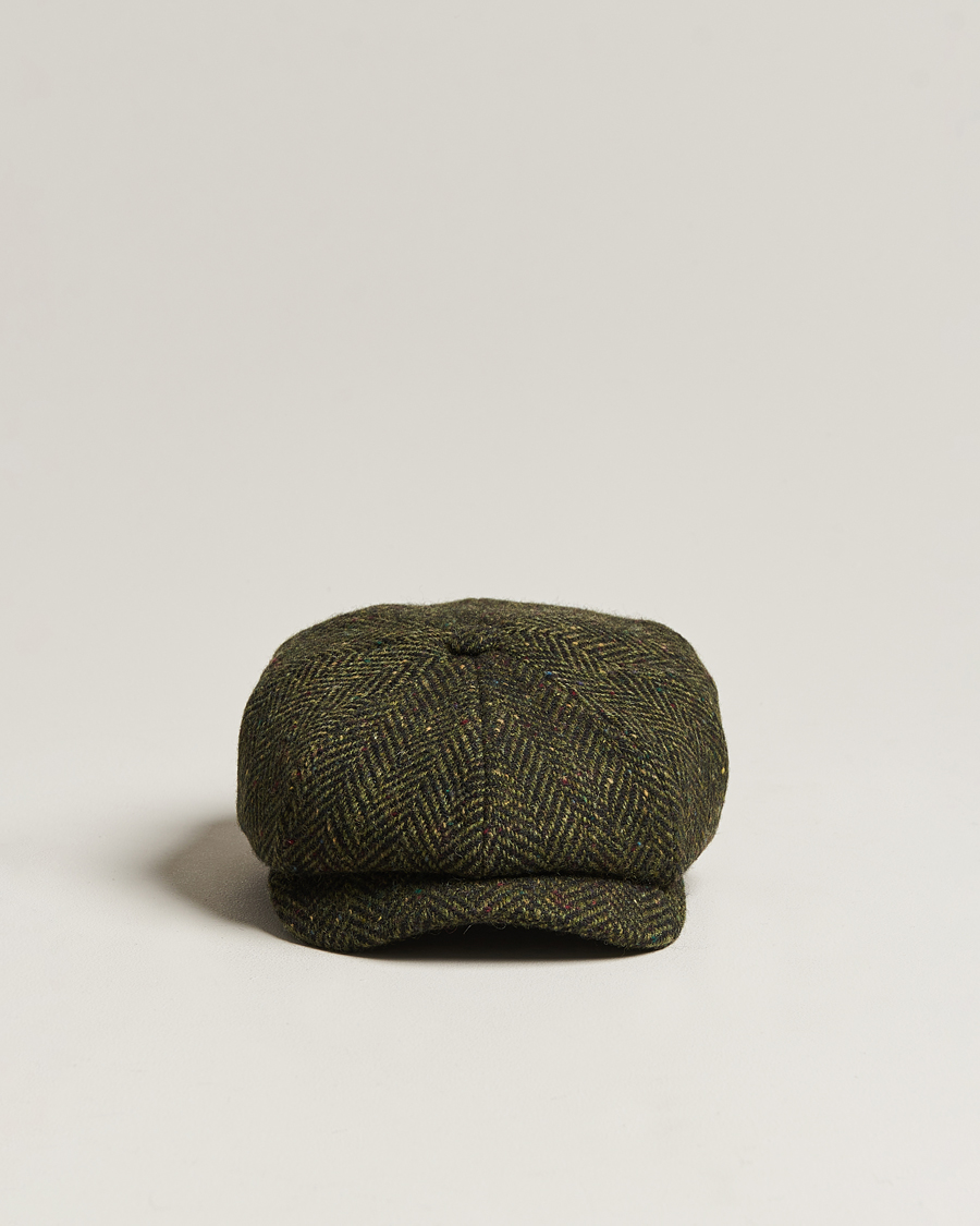 Herr | Hattar & kepsar | Wigéns | Newsboy Retro Donegal Wool Dark Green
