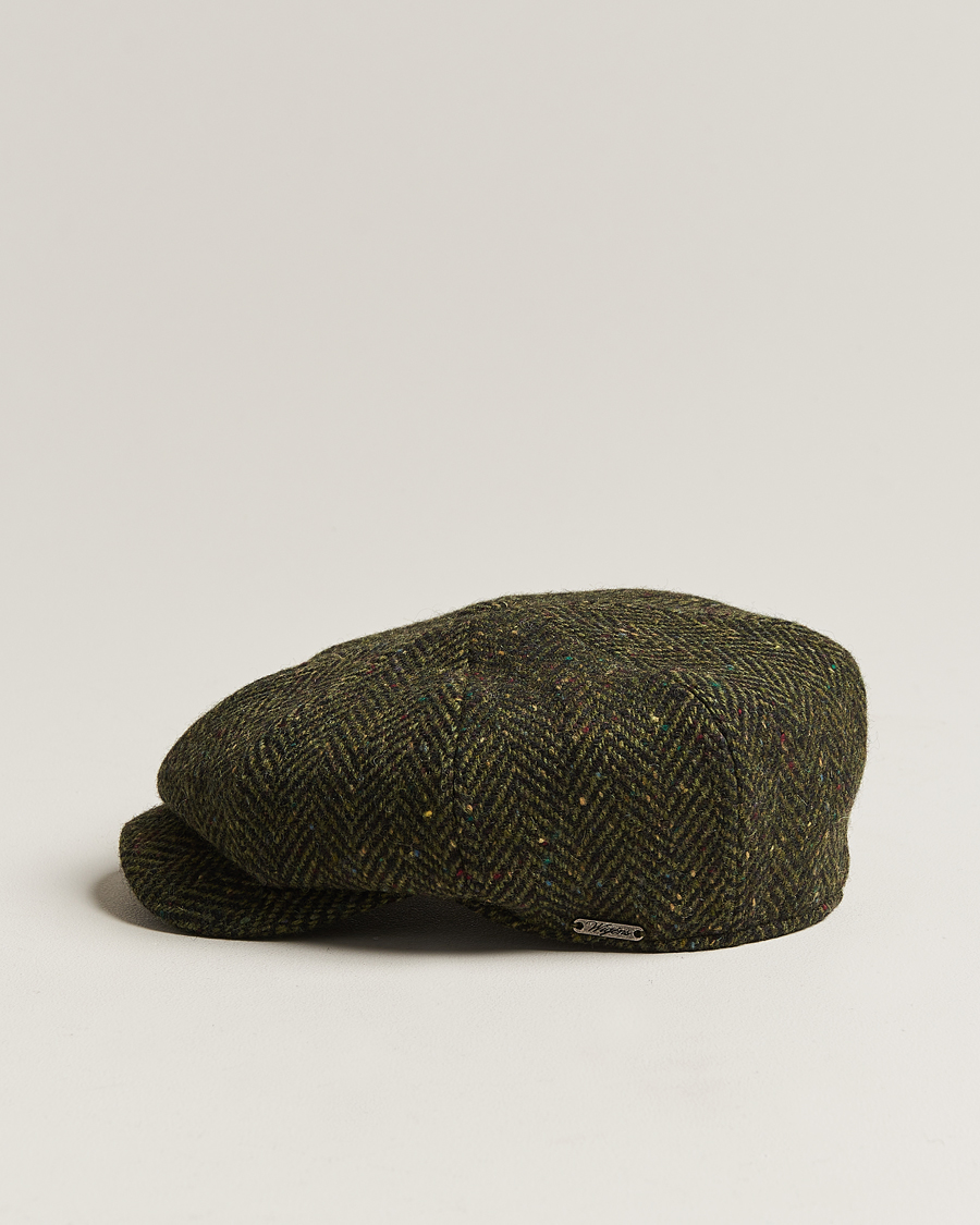 Herr | Hattar & kepsar | Wigéns | Newsboy Retro Donegal Wool Dark Green