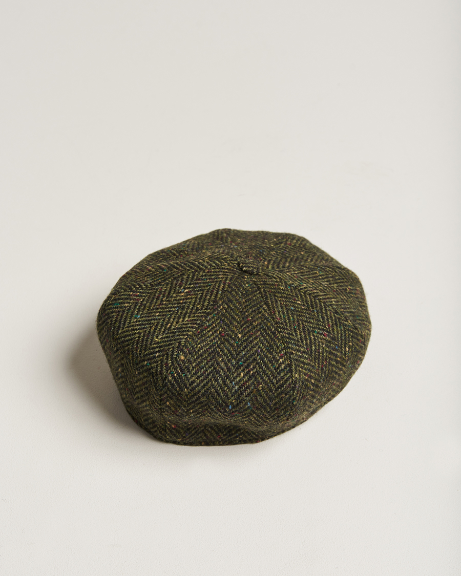 Herr | Hattar & kepsar | Wigéns | Newsboy Retro Donegal Wool Dark Green