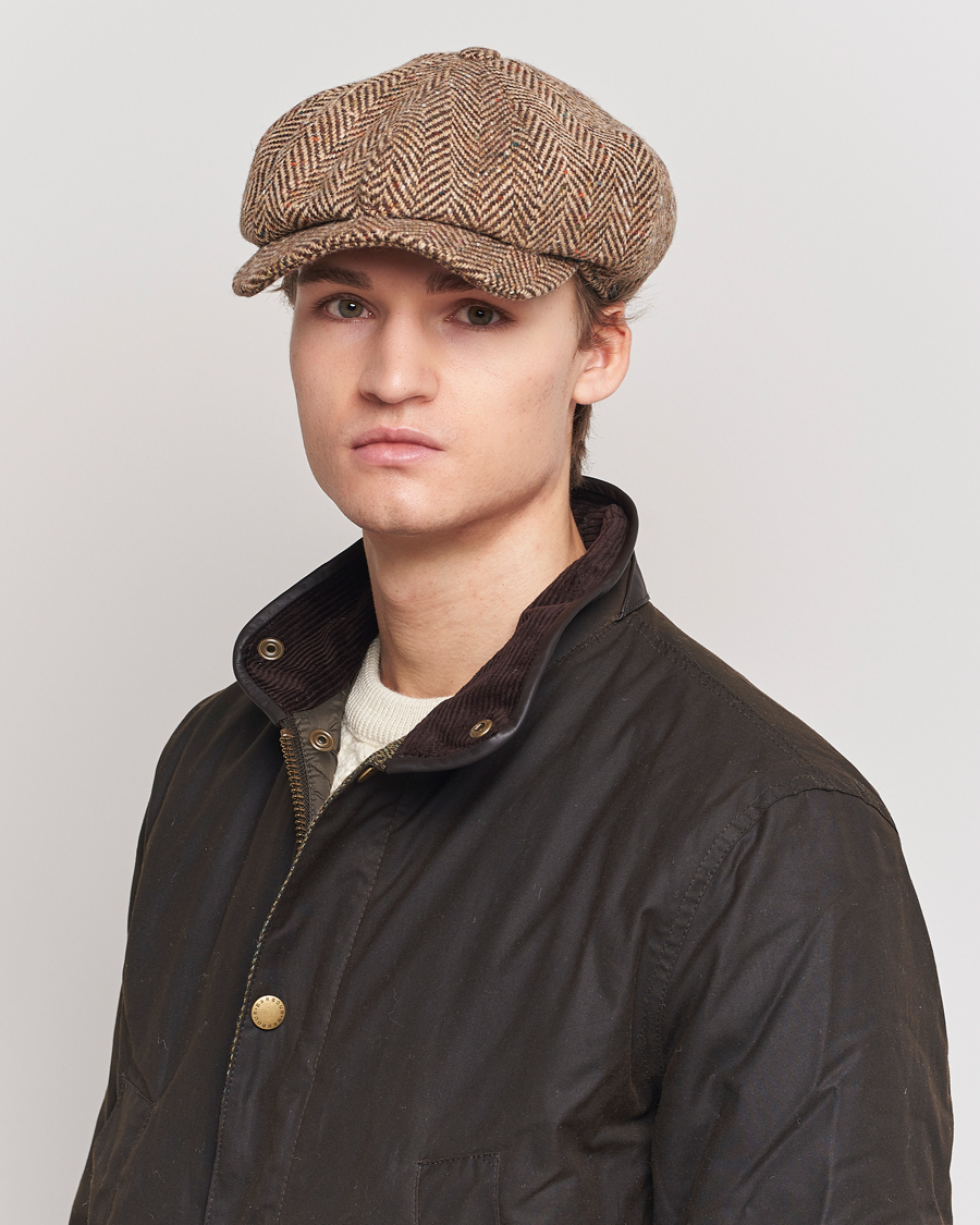 Herr | Hattar & kepsar | Wigéns | Newsboy Retro Donegal Wool Light Brown