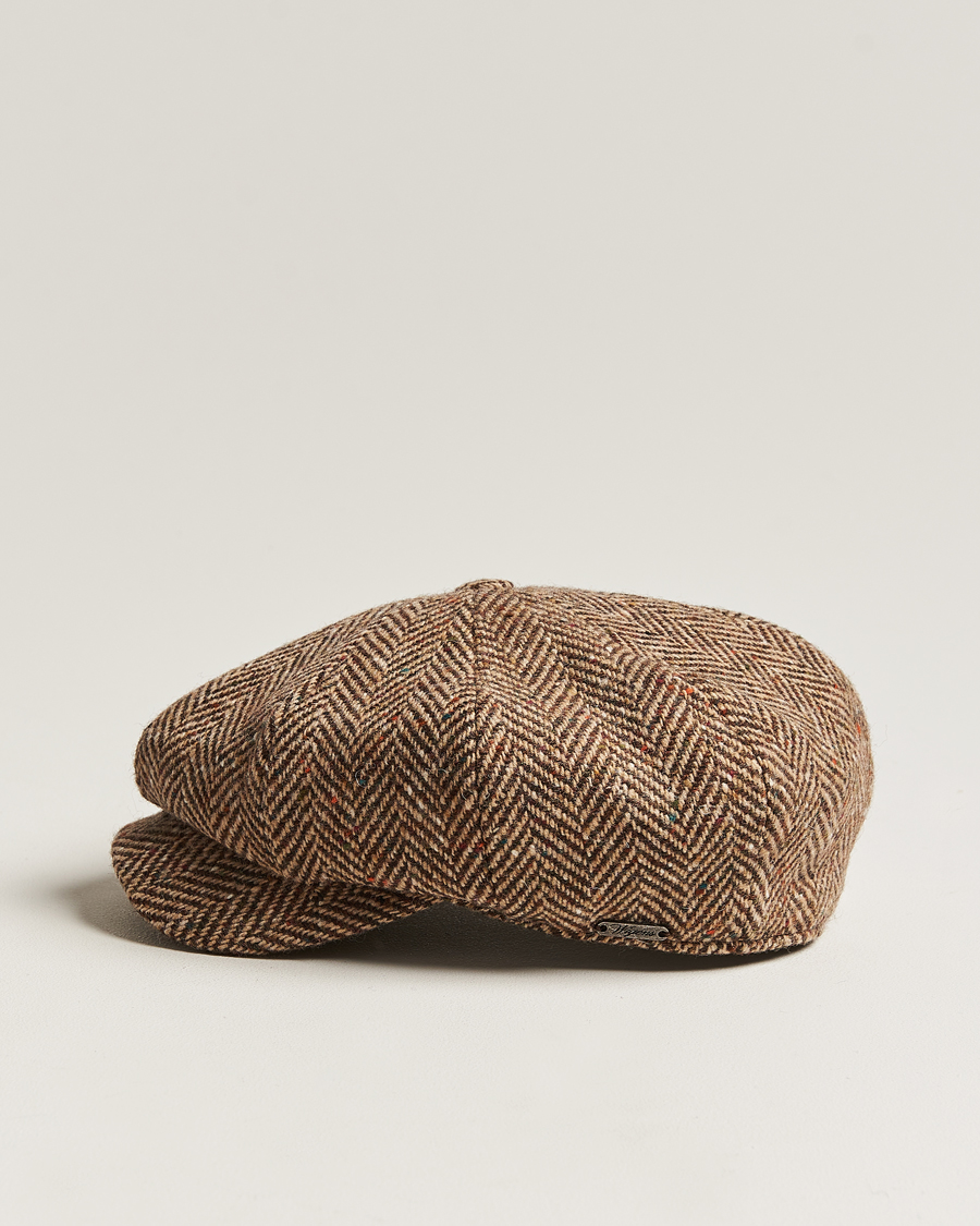 Herr | Hattar & kepsar | Wigéns | Newsboy Retro Donegal Wool Light Brown