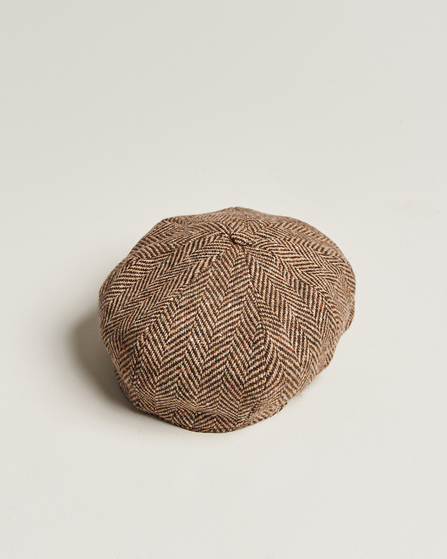 Herr | Hattar & kepsar | Wigéns | Newsboy Retro Donegal Wool Light Brown