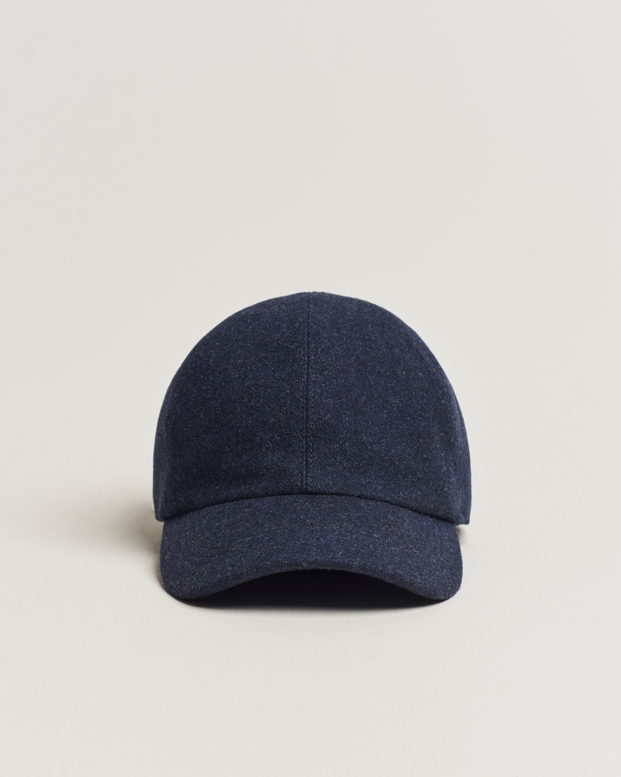 Herr | Wigéns Baseball Classic Melton Wool Blue Melange | Wigéns | Baseball Classic Melton Wool Blue Melange