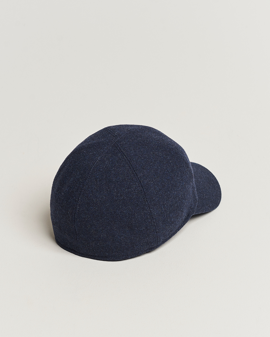 Herr | Wigéns Baseball Classic Melton Wool Blue Melange | Wigéns | Baseball Classic Melton Wool Blue Melange