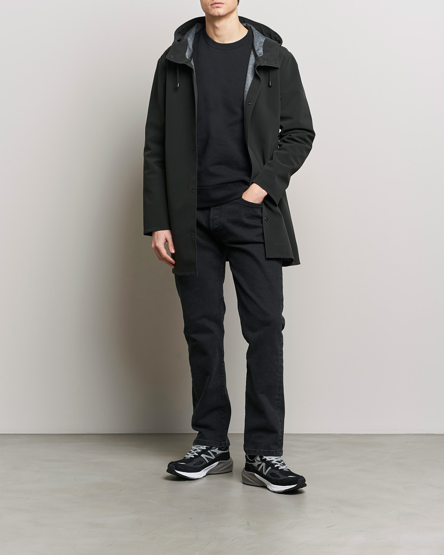 Herr | Jackor | Stutterheim | Stockholm Raincoat Suede Black