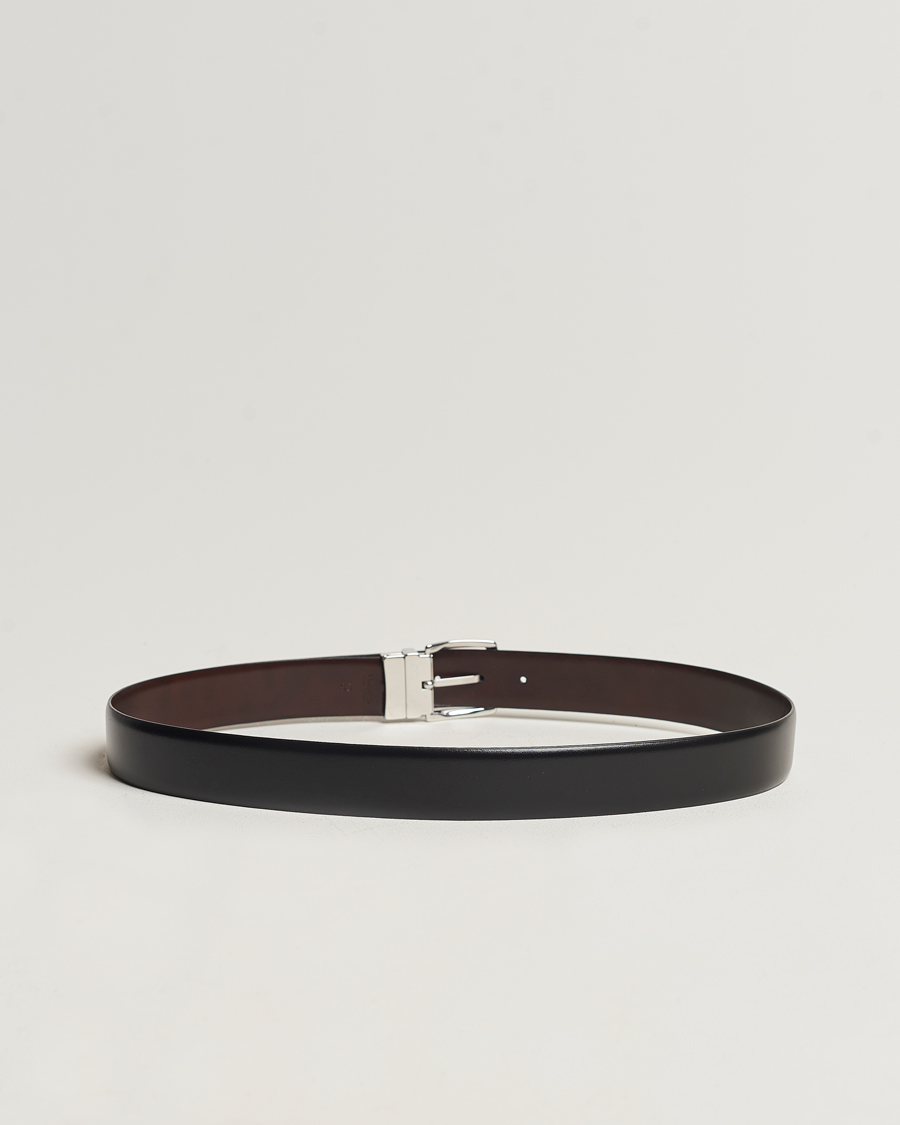 Herr | Accessoarer | Anderson's | Reversible Leather Belt 3,5 cm Black/Brown