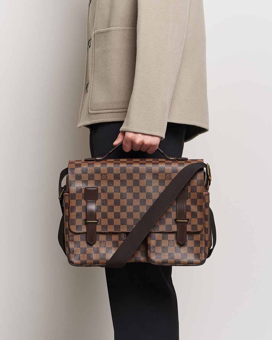 Herr | Louis Vuitton Pre-Owned Broadway Messenger Bag Damier Ebene | Louis Vuitton Pre-Owned | Broadway Messenger Bag Damier Ebene