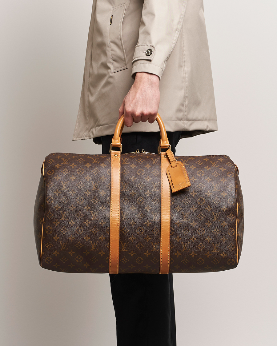 Men | Pre-Owned & Vintage Bags | Louis Vuitton Pre-Owned | Keepall 50 Bag Monogram 