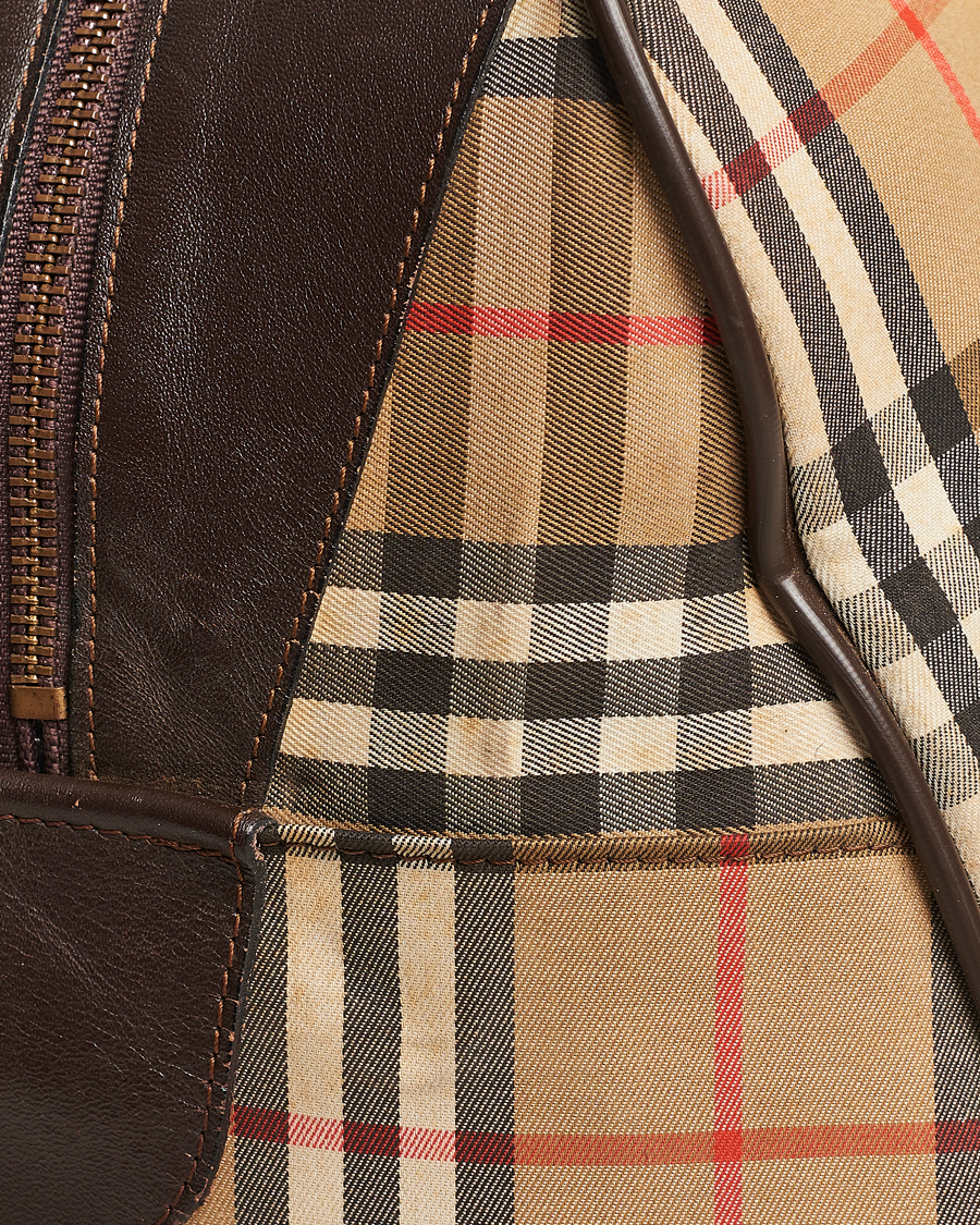 Herr | Burberry Pre-Owned Carry On Travel Bag Haymarket Check | Burberry Pre-Owned | Carry On Travel Bag Haymarket Check