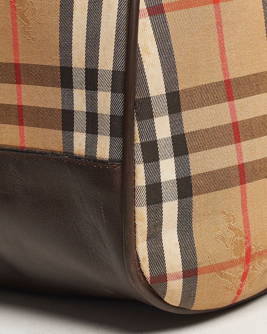 Herr | Burberry Pre-Owned Carry On Travel Bag Haymarket Check | Burberry Pre-Owned | Carry On Travel Bag Haymarket Check