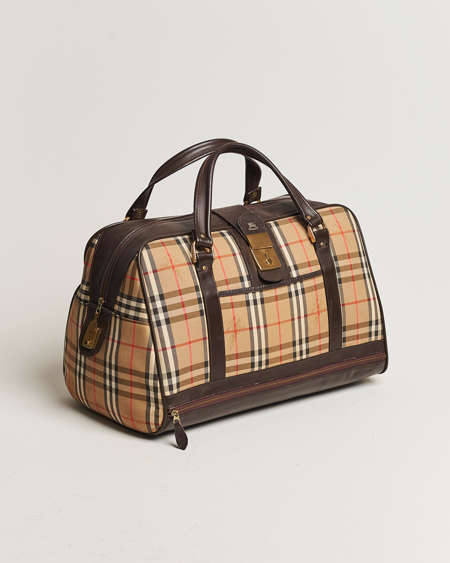 Herr | Burberry Pre-Owned Carry On Travel Bag Haymarket Check | Burberry Pre-Owned | Carry On Travel Bag Haymarket Check