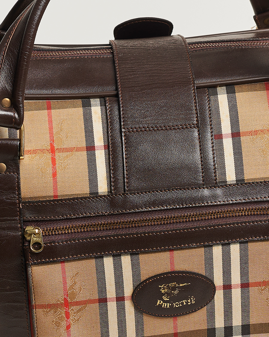 Herr | Burberry Pre-Owned Carry On Travel Bag Haymarket Check | Burberry Pre-Owned | Carry On Travel Bag Haymarket Check