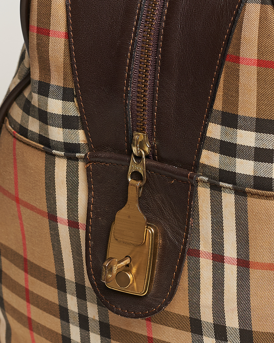 Herr | Burberry Pre-Owned Carry On Travel Bag Haymarket Check | Burberry Pre-Owned | Carry On Travel Bag Haymarket Check