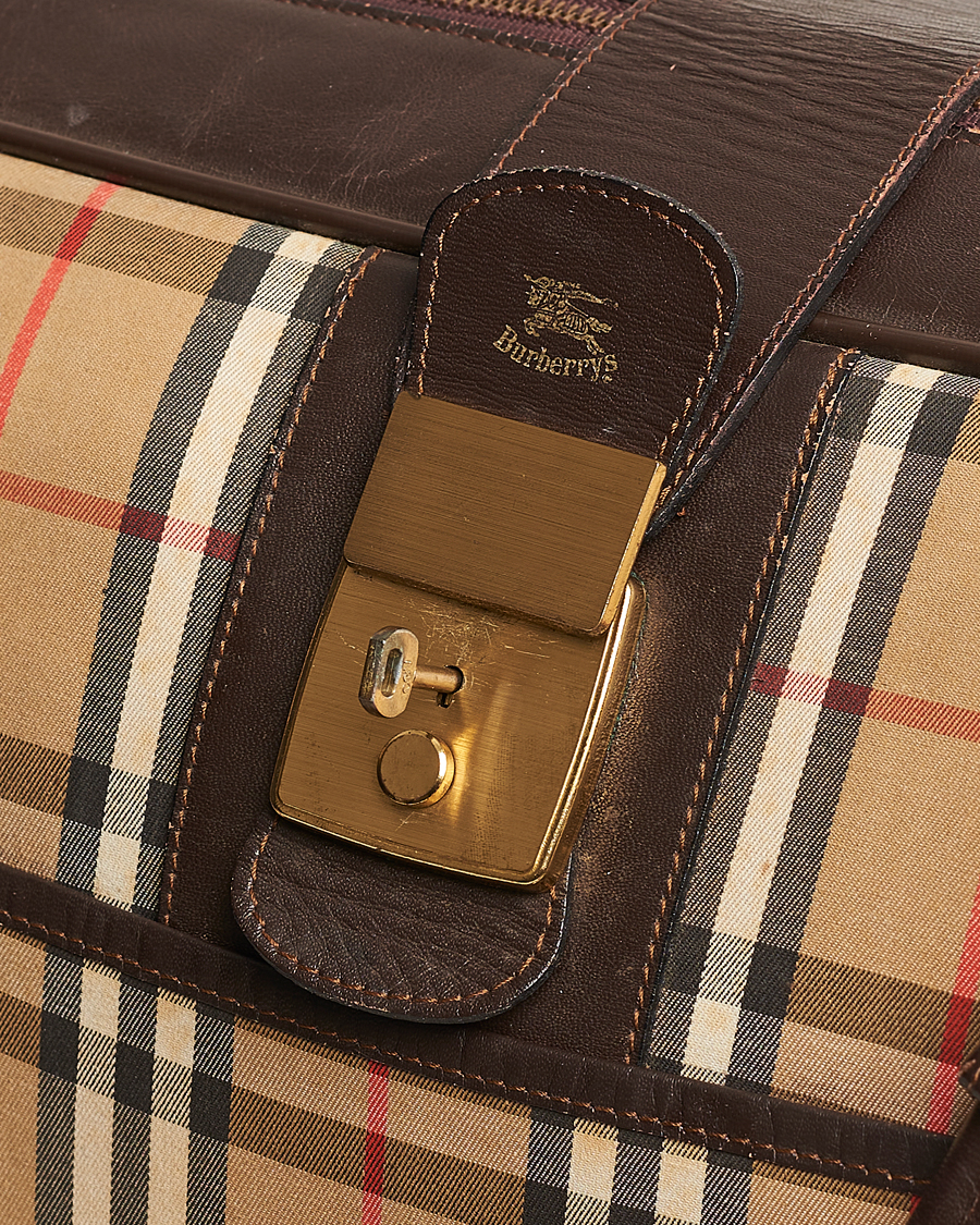 Herr | Burberry Pre-Owned Carry On Travel Bag Haymarket Check | Burberry Pre-Owned | Carry On Travel Bag Haymarket Check