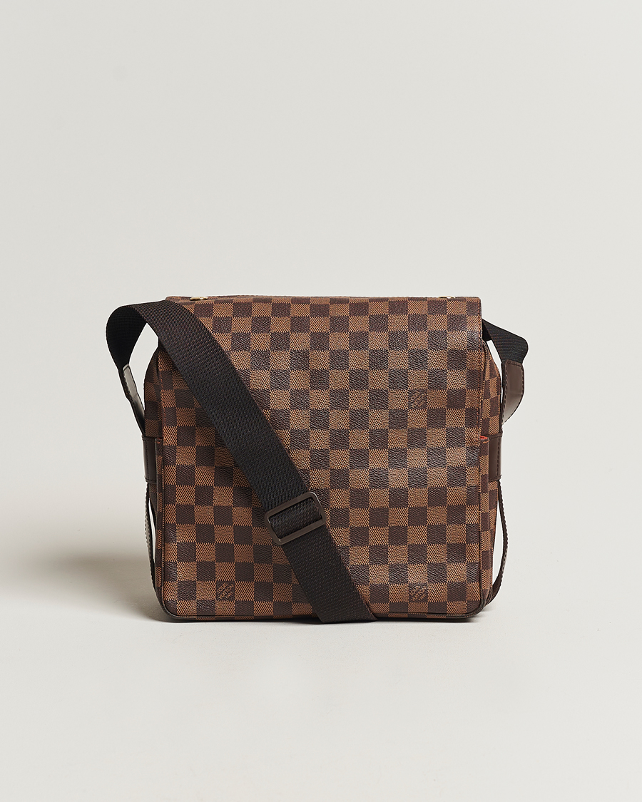 Herr | Louis Vuitton Pre-Owned Naviglio Messenger Bag Damier Ebene | Louis Vuitton Pre-Owned | Naviglio Messenger Bag Damier Ebene