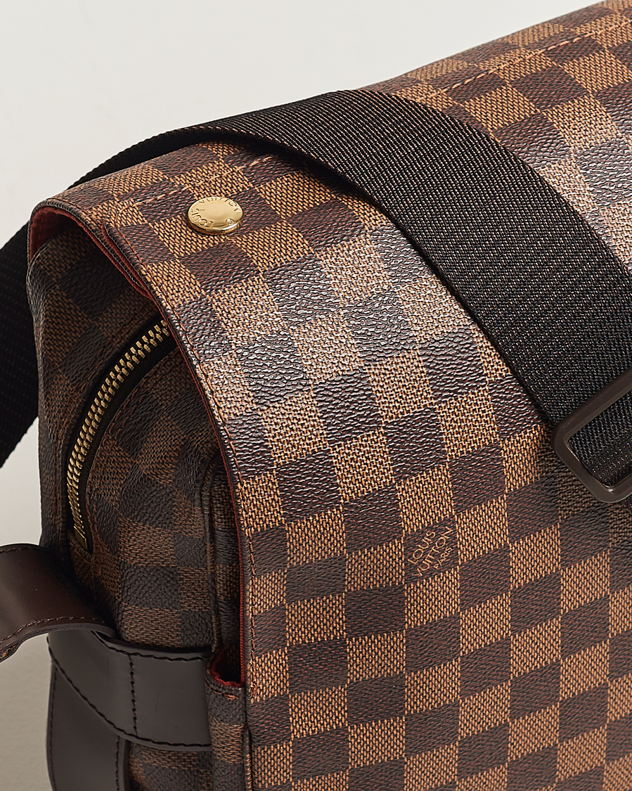 Herr | Louis Vuitton Pre-Owned Naviglio Messenger Bag Damier Ebene | Louis Vuitton Pre-Owned | Naviglio Messenger Bag Damier Ebene
