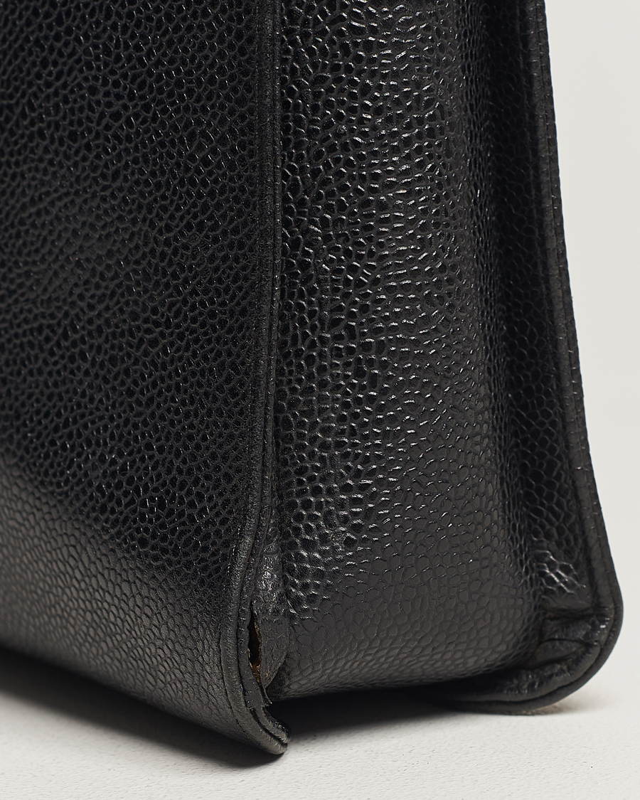 Herr | Chanel Pre-Owned Portfolio Briefcase Leather Black | Chanel Pre-Owned | Portfolio Briefcase Leather Black