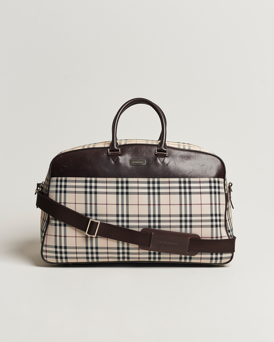 Herr | Burberry Pre-Owned Travel Bag House Check | Burberry Pre-Owned | Travel Bag House Check