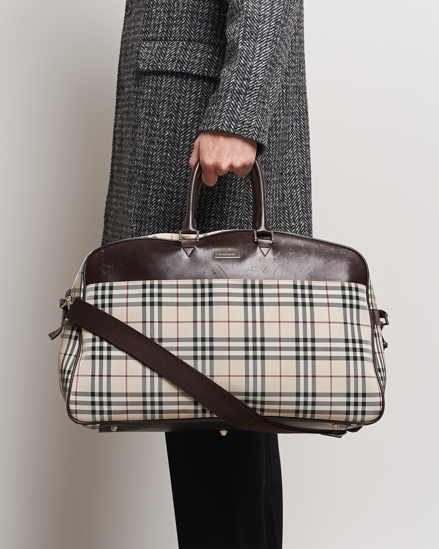 Herr | Burberry Pre-Owned Travel Bag House Check | Burberry Pre-Owned | Travel Bag House Check