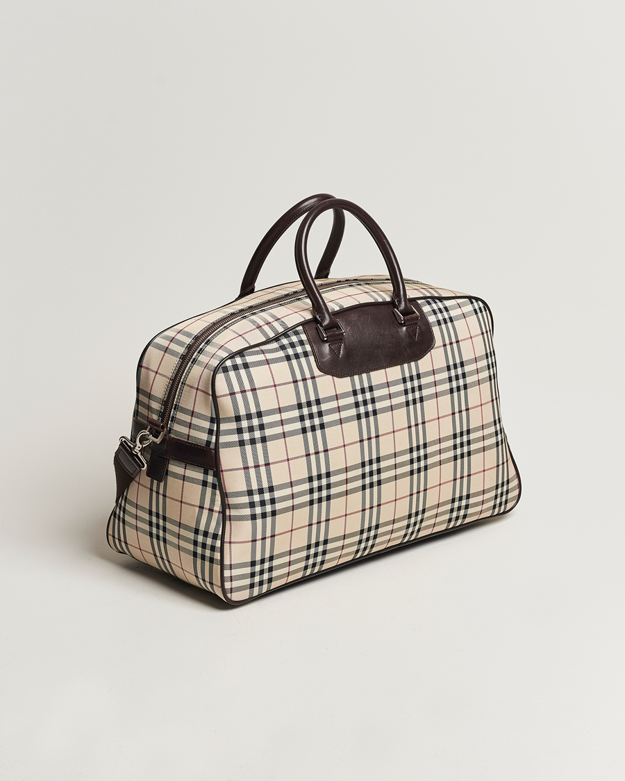 Herr | Burberry Pre-Owned Travel Bag House Check | Burberry Pre-Owned | Travel Bag House Check