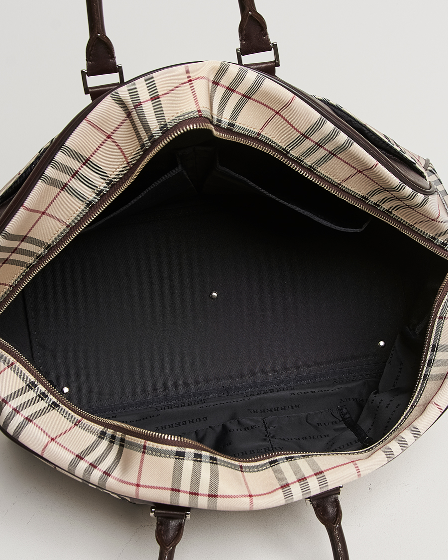 Herr | Burberry Pre-Owned Travel Bag House Check | Burberry Pre-Owned | Travel Bag House Check