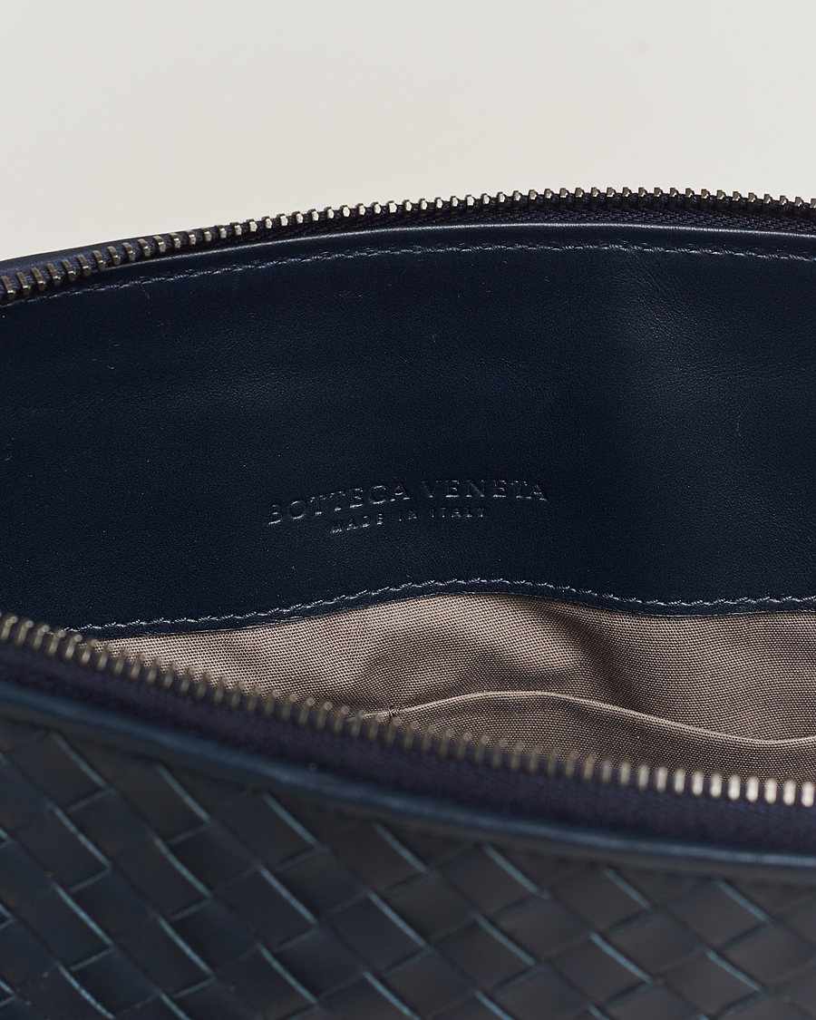 Herr | Bottega Veneta Pre-Owned Intrecciato Document Case Blue | Bottega Veneta Pre-Owned | Intrecciato Document Case Blue