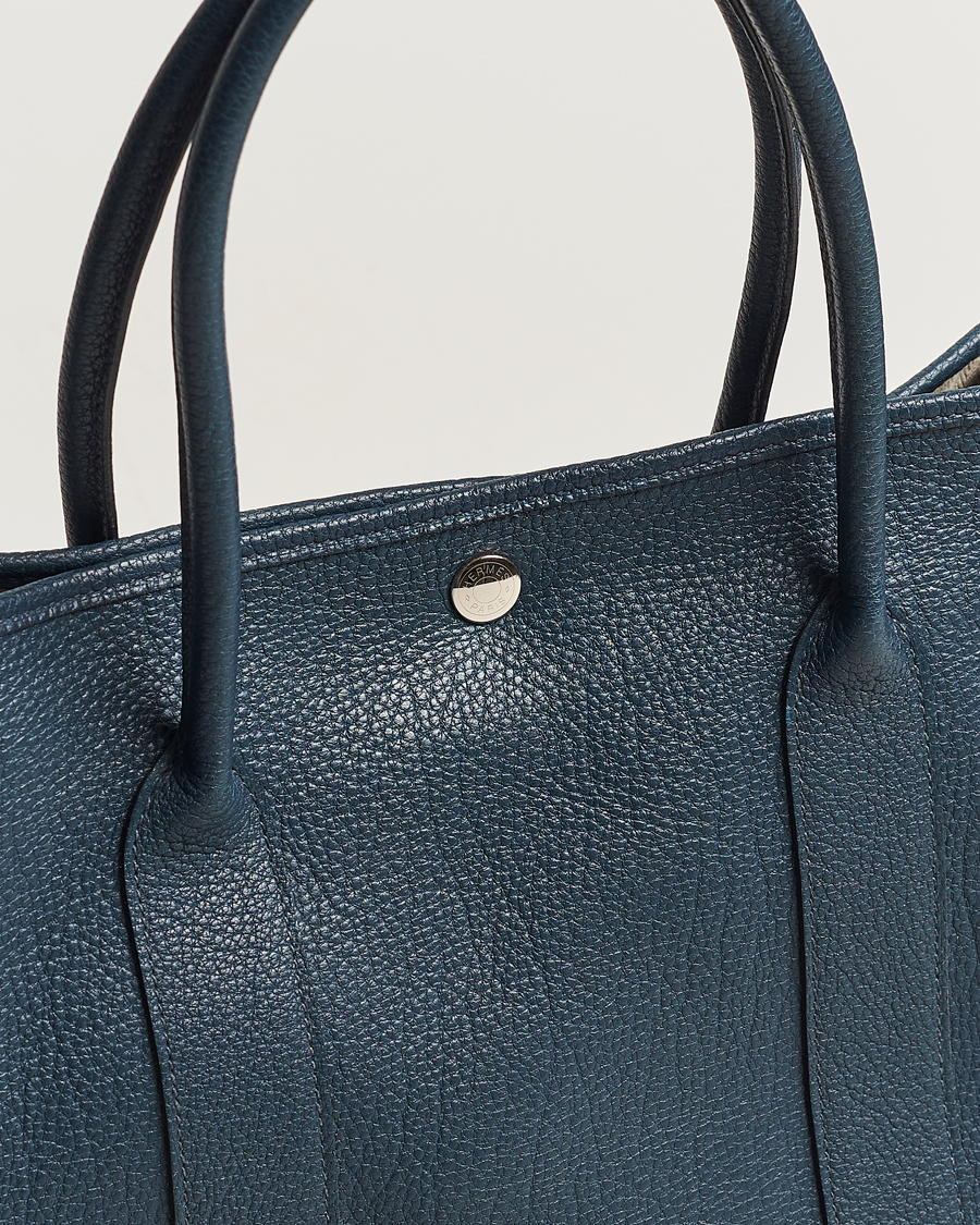Herr | Hermès Pre-Owned Garden Party 36 Tote Togo Blue | Hermès Pre-Owned | Garden Party 36 Tote Togo Blue