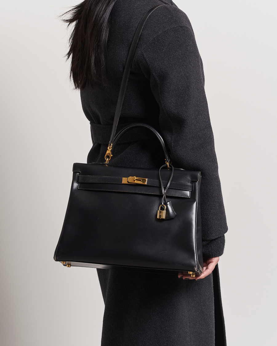 Herr | Hermès Pre-Owned Kelly 35 Handbag Black | Hermès Pre-Owned | Kelly 35 Handbag Black