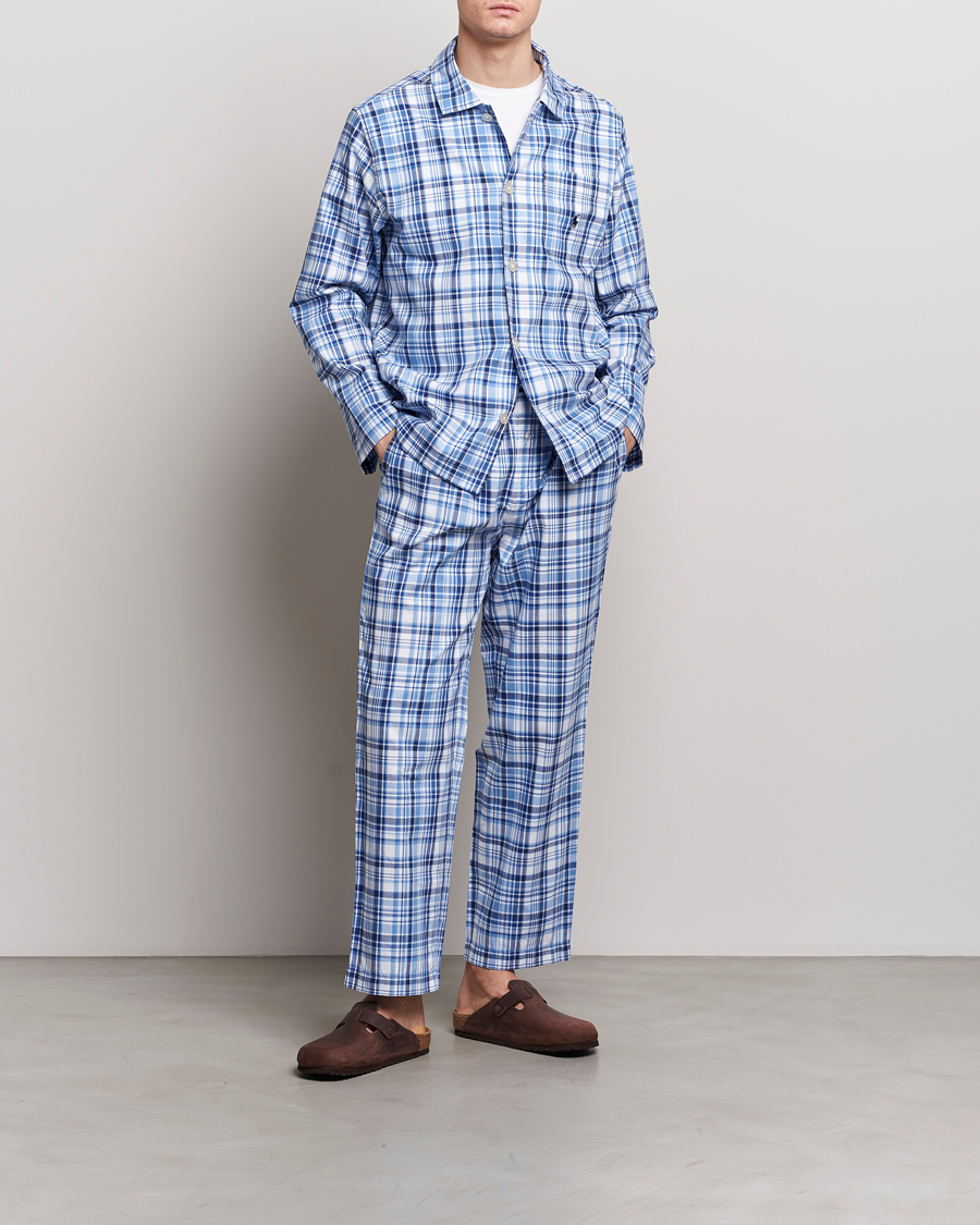 Herr | Pyjamas & Morgonrockar | Polo Ralph Lauren | Cotton Checked Pyjama Set Blue Plaid
