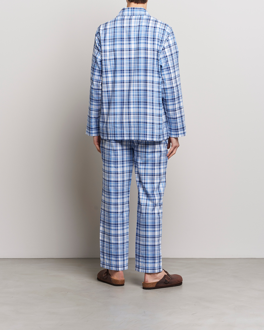 Herr | Lojalitetserbjudande | Polo Ralph Lauren | Cotton Checked Pyjama Set Blue Plaid