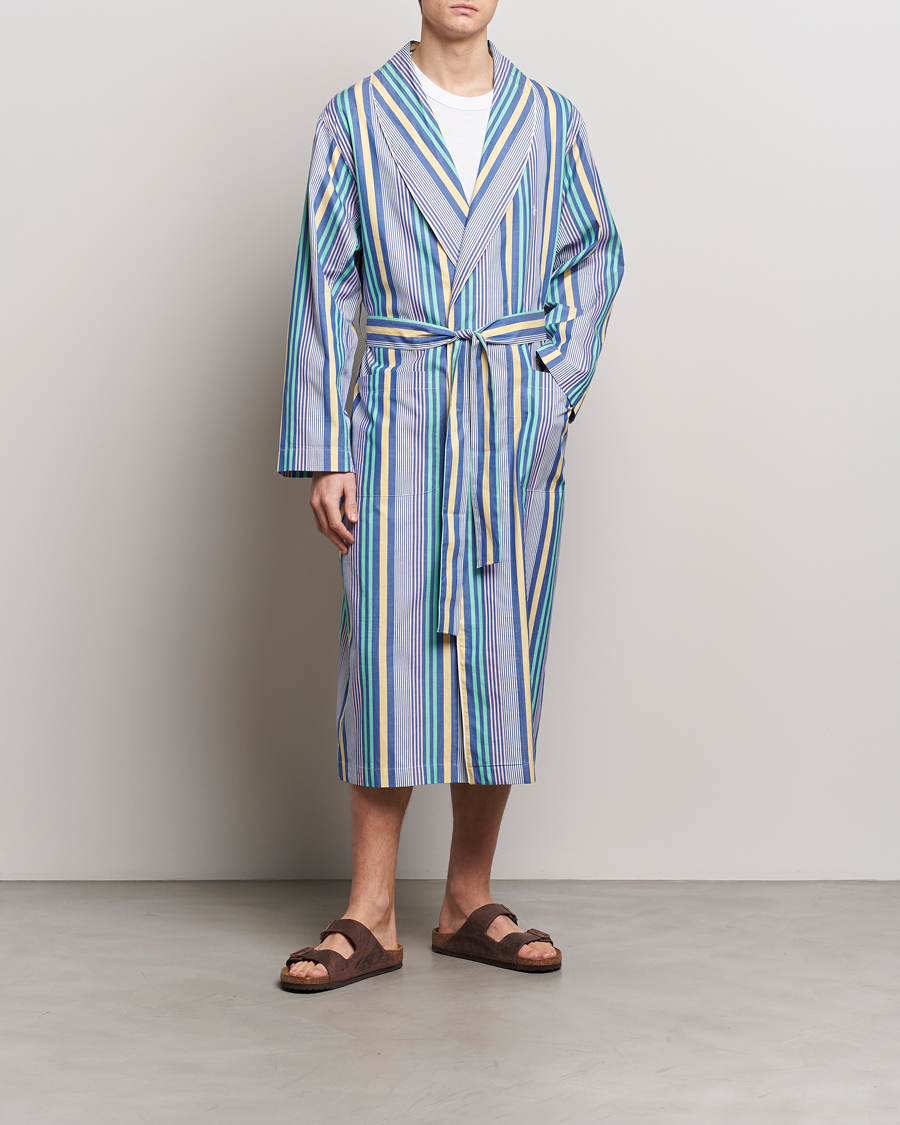 Herr | Pyjamas & Morgonrockar | Polo Ralph Lauren | Oxford Striped Robe Blue/White