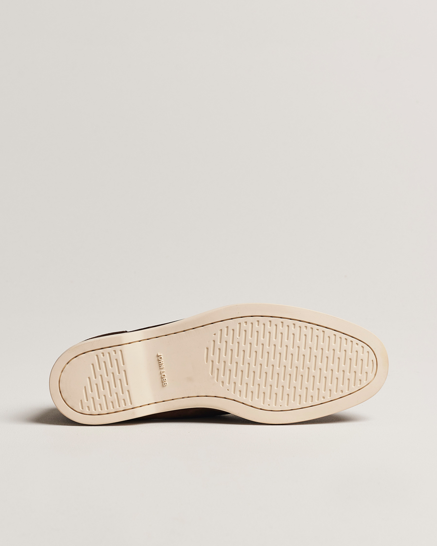 Herr | John Lobb Pace Summer Loafer Dark Brown Suede | John Lobb | Pace Summer Loafer Dark Brown Suede