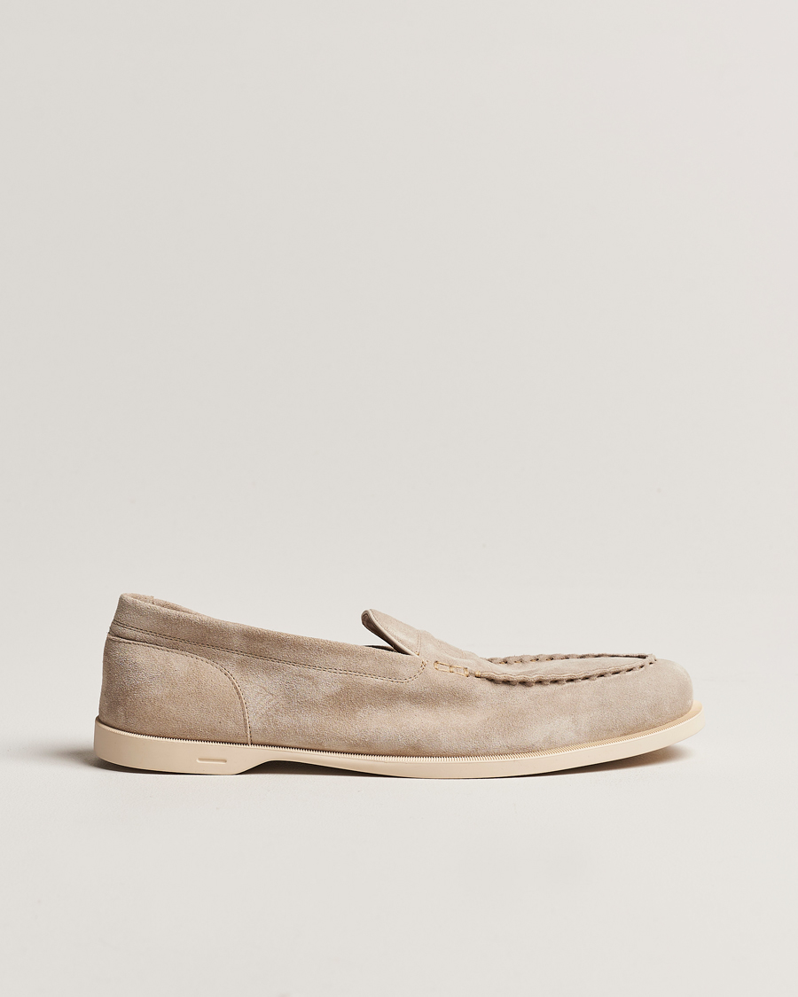 Herr | John Lobb Pace Summer Loafer Sand Suede | John Lobb | Pace Summer Loafer Sand Suede