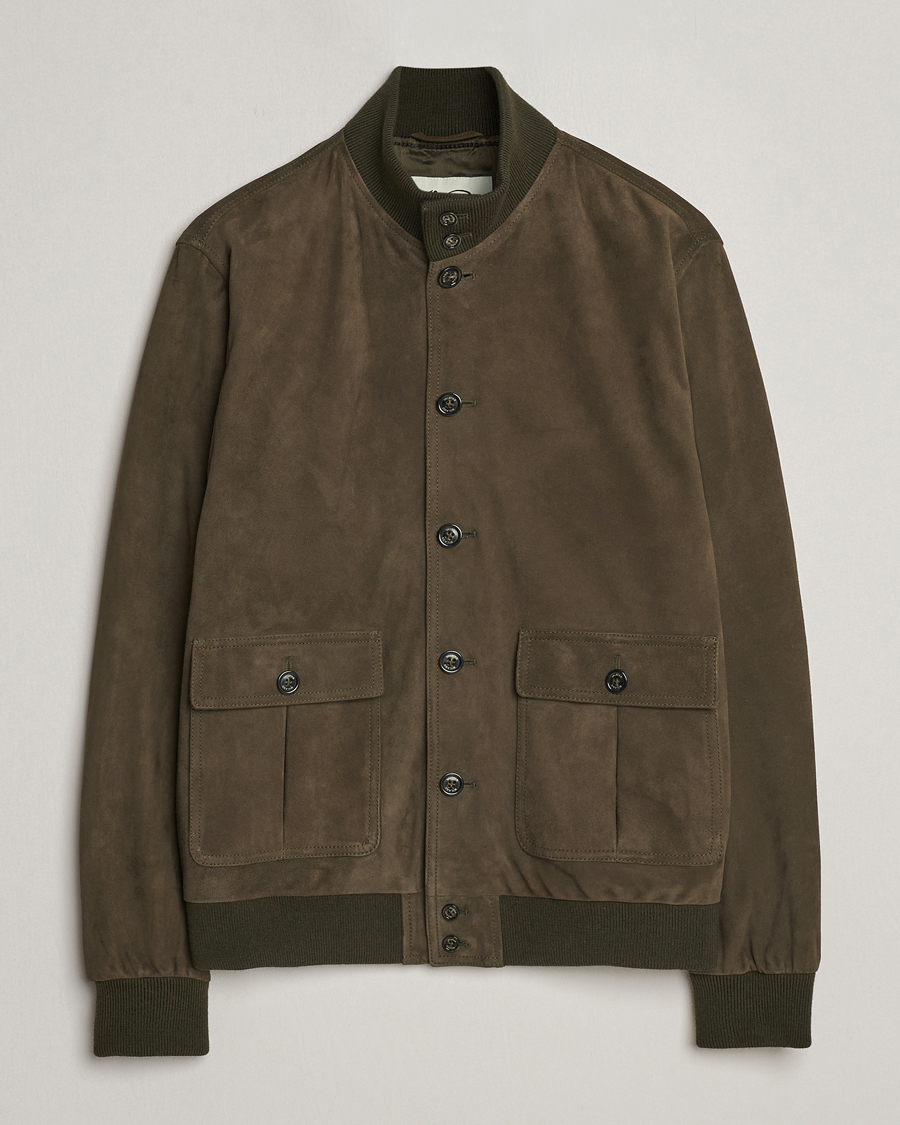 Herr | Jackor | Valstar | Valstarino Suede Jacket Muschio
