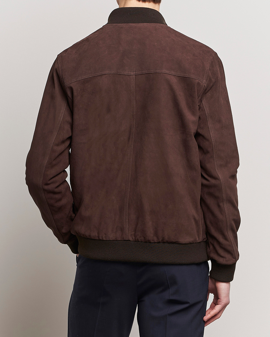 Herr | Jackor | Valstar | Valstarino Suede Jacket Dark Brown