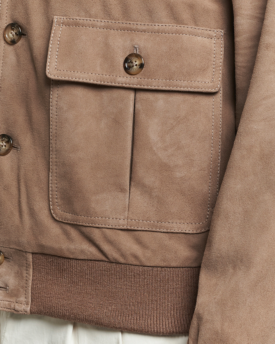 Herr | Jackor | Valstar | Valstarino Suede Jacket Greige