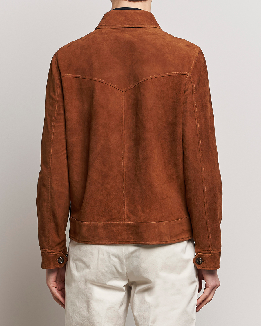 Herr | Jackor | Valstar | Suede Zip Bomber Jacket Sandal