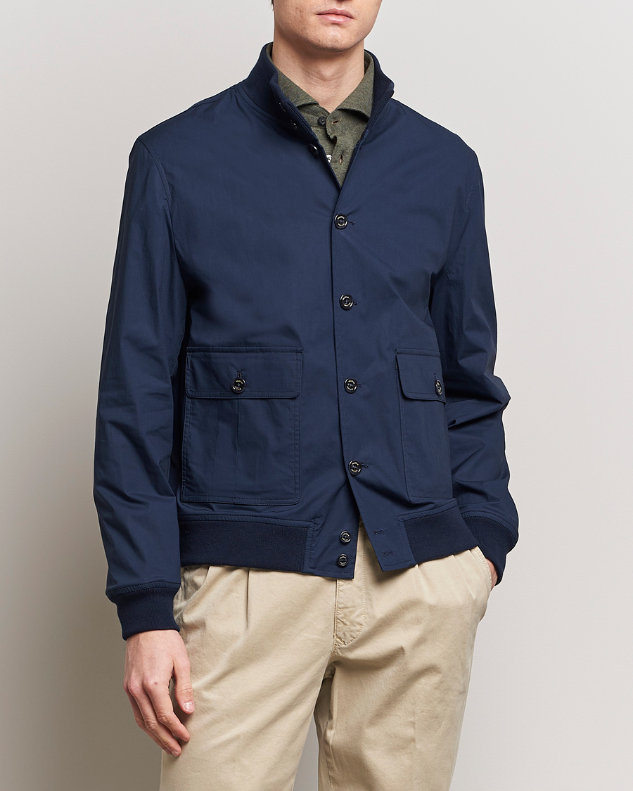 Herr | Italian Department | Valstar | Lightweight Cotton Valstarino Navy