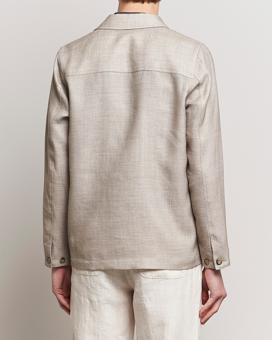 Herr | Jackor | Altea | Wool/Linen Chore Jacket Light Beige
