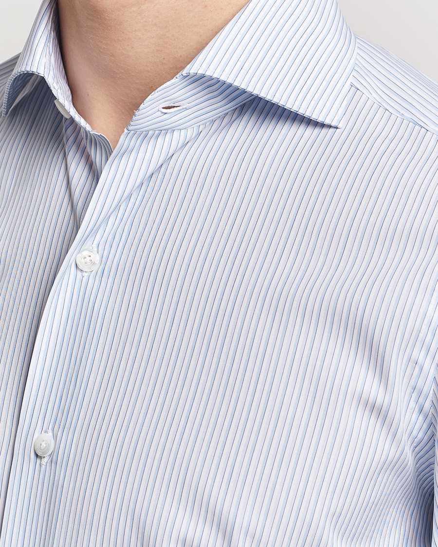 Herr | Skjortor | Finamore Napoli | Milano Slim Giza 170 Dress Shirt Light Blue