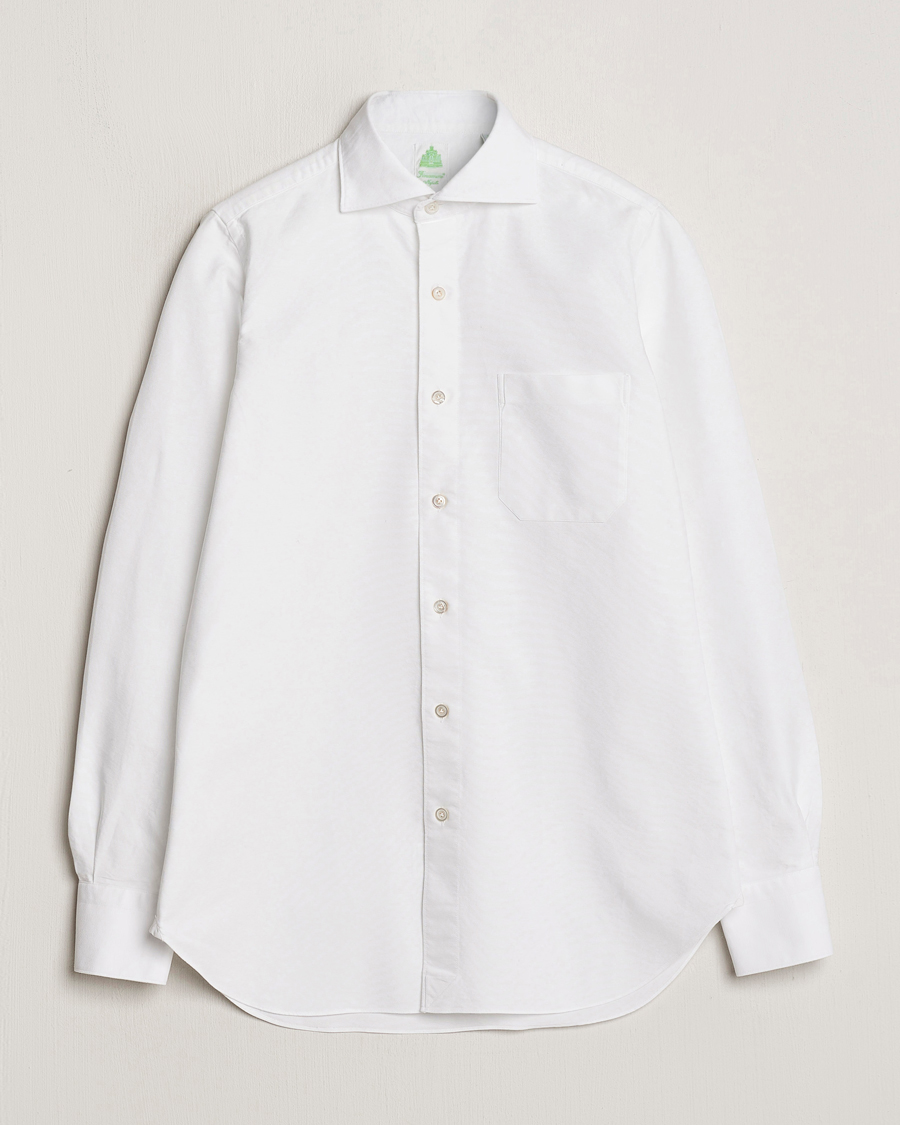 Herr | Skjortor | Finamore Napoli | Gaeta Chambray Shirt White
