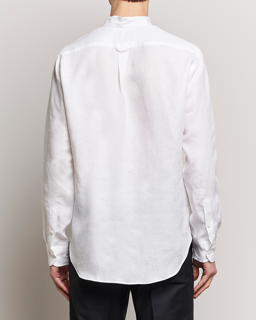 Herr | Skjortor | Gitman Vintage | Linen Popover Shirt White