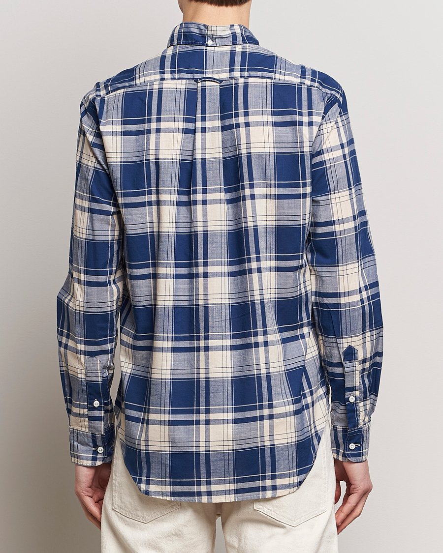 Herr | Skjortor | Gitman Vintage | Button Down Madras Shirt Blue Check