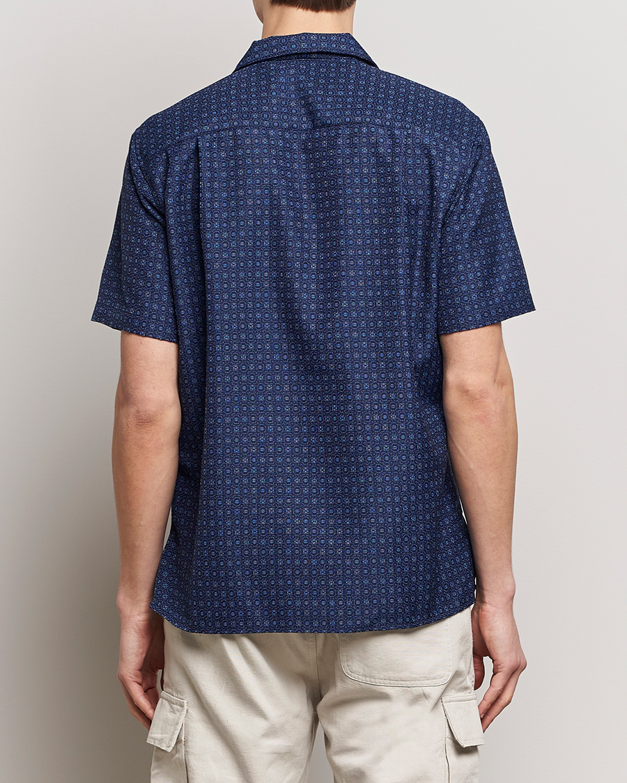 Herr | Skjortor | Gitman Vintage | Japanese Dobby Camp Shirt Navy