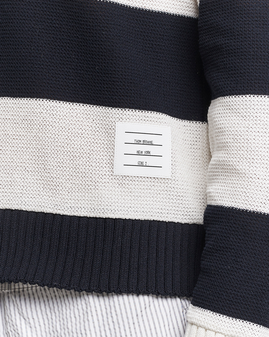 Herr | Tröjor | Thom Browne | Long Sleeve Rugby White/Navy