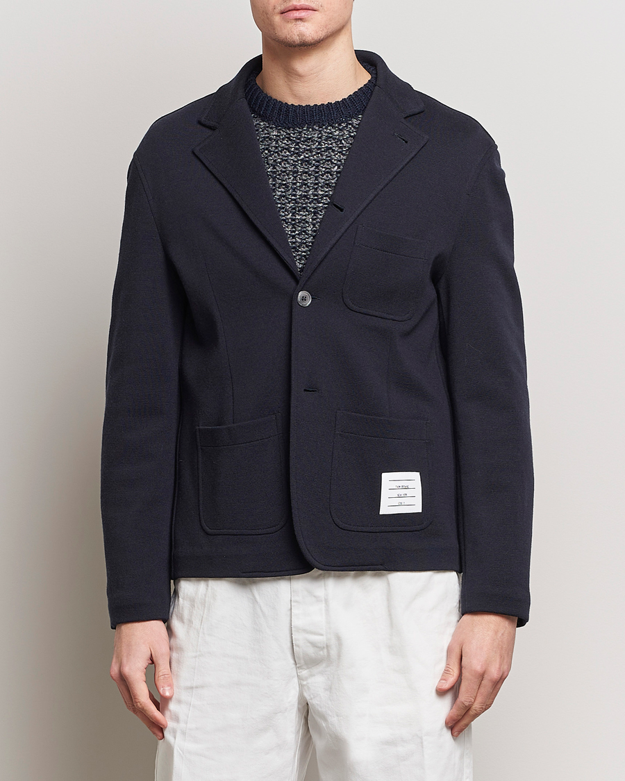 Herr | Ullkavajer | Thom Browne | Wool Sport Coat Navy