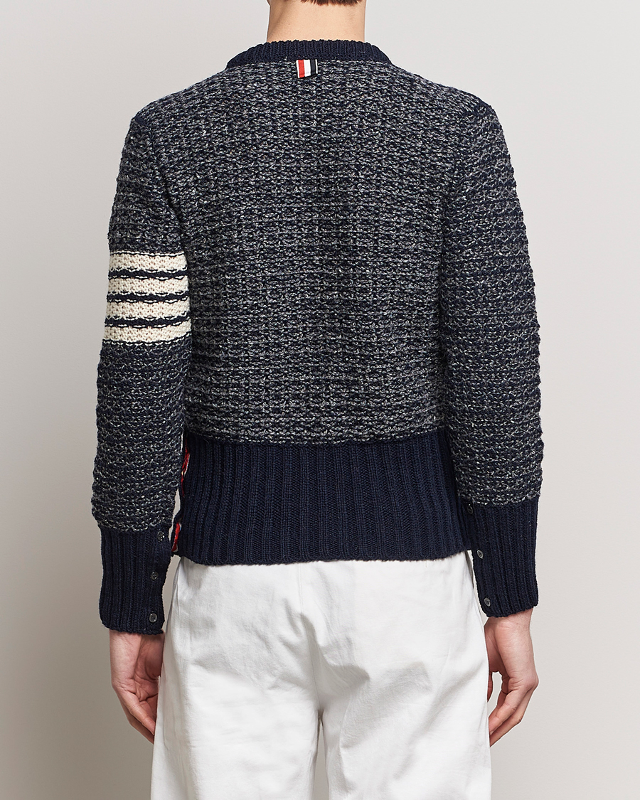 Herr | Tröjor | Thom Browne | 4-Bar Donegal Sweater Navy