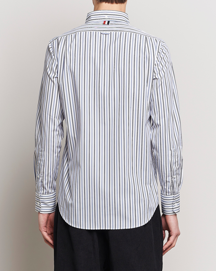 Herr | Skjortor | Thom Browne | Button Down Poplin Shirt Navy Stripes